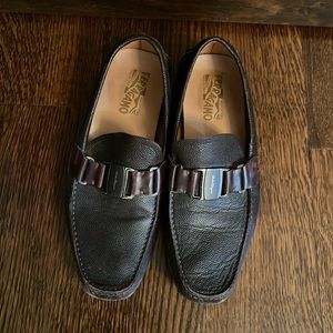 Salvatore Ferragamo brown loafers. Size 8.5